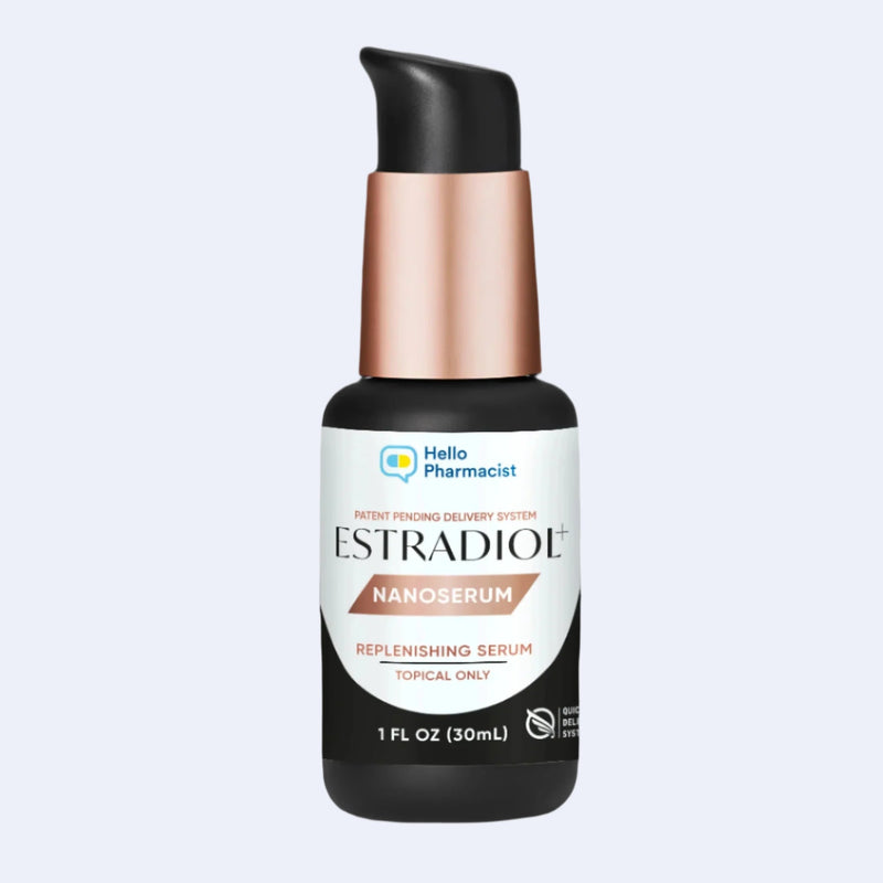 HelloPharmacist Estradiol Nanoserum, 1 fl oz pump bottle