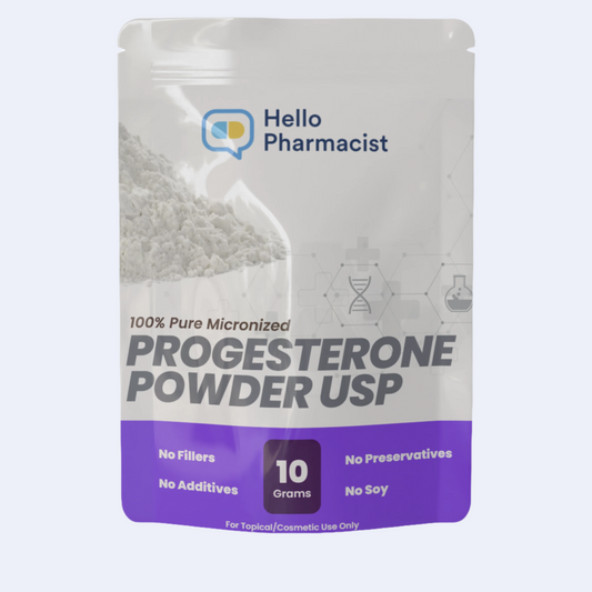 HelloPharmacist Progesterone Powder USP — Micronized, 100% Pure